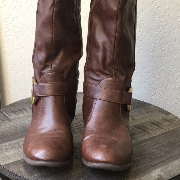 Monica black zipper riding boot - Picture 3 of 6